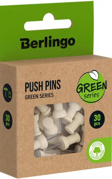 Кнопки силовые Green Series, деревянные, 30 штук обложка книги