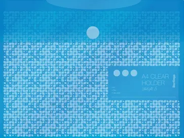 Папка-конверт на липучке Starlight S, А4, голубая обложка книги