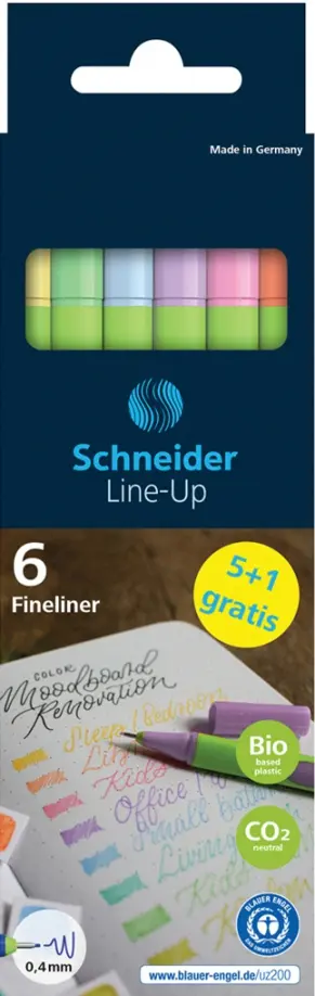 Набор капиллярных ручек Line-Up Pastel, 6 цветов, пастель Набор капиллярных ручек Line-Up Pastel, 6 цветов, пастель обложка книги