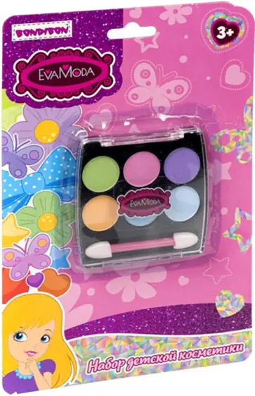 Набор детской декоративной косметики, тени для век обложка книги