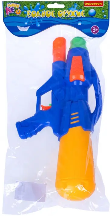 Водный пистолет с помпой Наше Лето, синий обложка книги