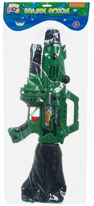 Водный пистолет с помпой Наше Лето, милитари-зелёный обложка книги