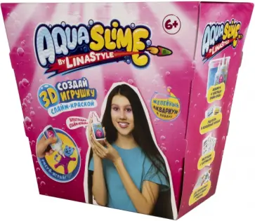 Набор для создания 3D фигурок Aqua Slime by Lina Style. Средний набор обложка книги