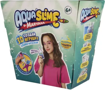 Набор для создания 3D фигурок Aqua Slime by Maryana. Средний набор обложка книги