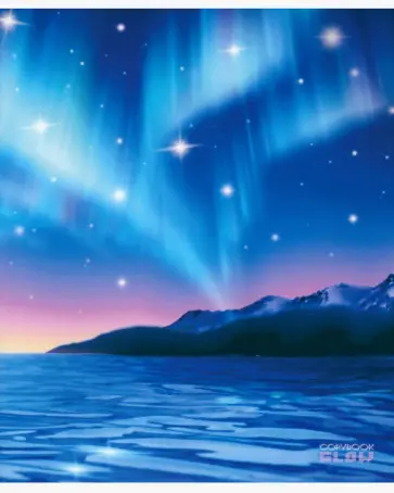 Тетрадь Северное сияние, 48 листов, линия обложка книги