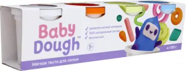 Тесто для лепки Baby Dough , 4 цвета обложка книги