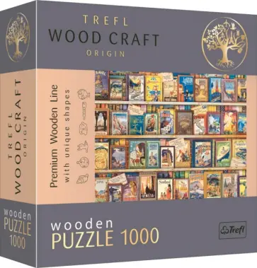 Puzzle-1000 Путеводители по миру, деревянный обложка книги
