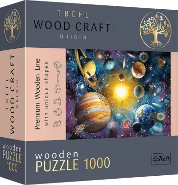 Puzzle-1000 Путешествие по Солнечной системе, деревянный обложка книги