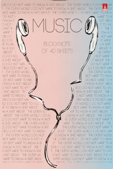 Блокнот Soundmania, 40 листов, клетка, А6, в ассортименте обложка книги