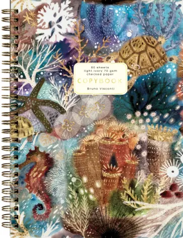 Тетрадь Фантазия. Кораллы, B5, 60 листов, клетка обложка книги