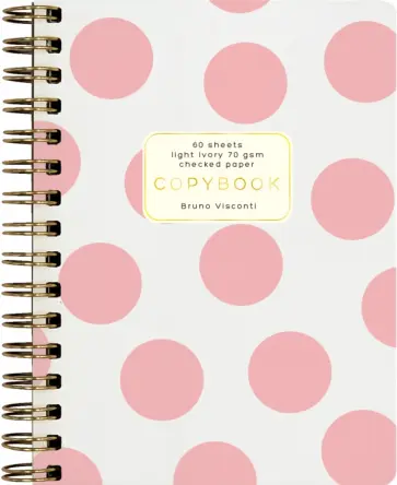 Тетрадь Salmon Polkadot, А6, 60 листов, клетка Тетрадь Salmon Polkadot, А6, 60 листов, клетка обложка книги