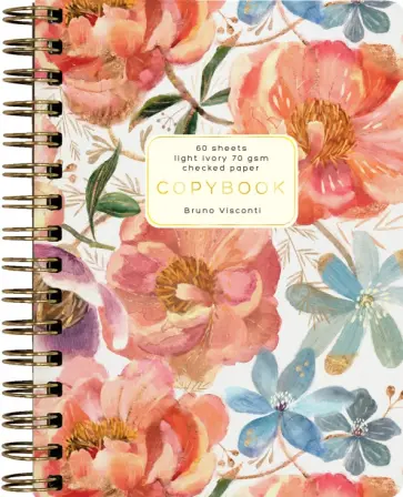 Тетрадь Цветочная феерия, А6, 60 листов, клетка обложка книги