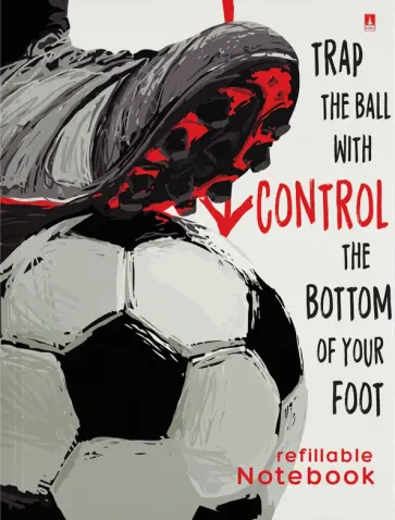 Тетрадь со сменным блоком Football, А5, 160 листов, клетка обложка книги