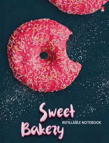 Тетрадь со сменным блоком Донат рулит! Donut, А5, 160 листов, клетка обложка книги