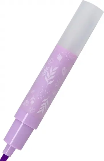 Текстовыделитель Flower Marker Zefir, сиреневый обложка книги