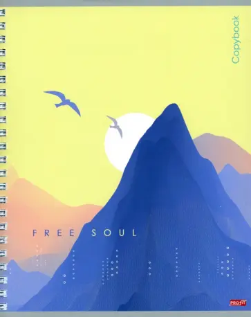 Тетрадь Горы на закате, 80 листов, клетка, в ассортименте обложка книги