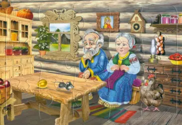 Пазл Курочка Ряба, 15 элементов обложка книги