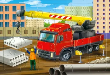 Пазл Автокран, 24 элемента обложка книги