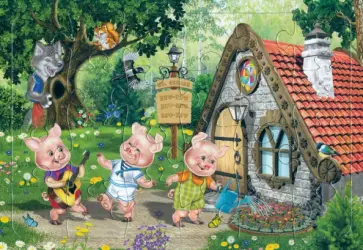 Пазл Три поросенка, 24 элемента обложка книги