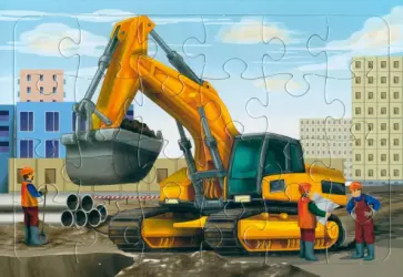 Пазл Экскаватор, 24 элемента обложка книги