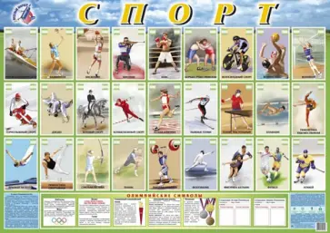Детский плакат. Спорт Детский плакат. Спорт обложка книги