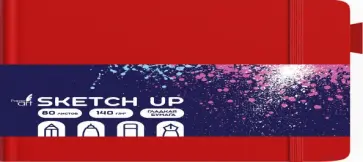 Скетчбук Sketch Up. Красный, 80 листов, А5, горизонтальный Скетчбук Sketch Up. Красный, 80 листов, А5, горизонтальный обложка книги