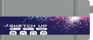 Скетчбук Sketch Up. Северный, 80 листов, А5, горизонтальный Скетчбук Sketch Up. Северный, 80 листов, А5, горизонтальный обложка книги