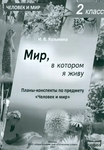 Ирина Кузьмина - Человек и мир. 2 класс. Мир, в котором я живу. Планы-конспекты обложка книги