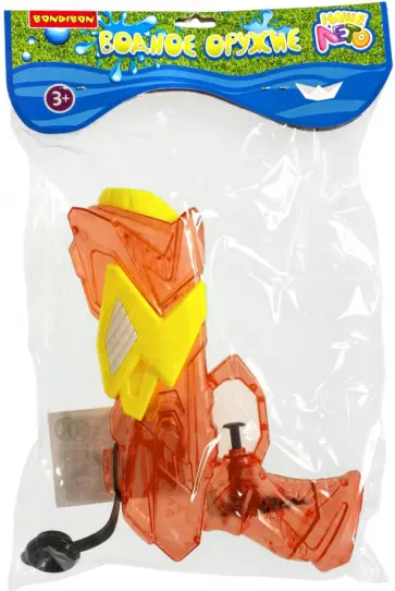 Водный пистолет, прозрачный красный обложка книги