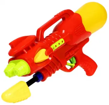 Водный пистолет с помпой, красный обложка книги