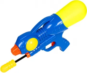 Водный пистолет с помпой, синий обложка книги