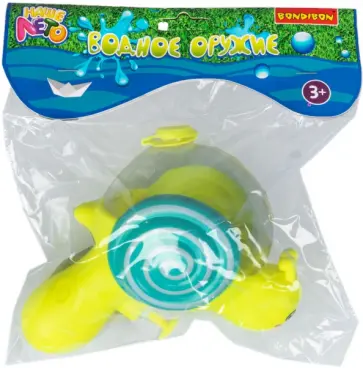 Водный пистолет для малышей Улитка, зеленый обложка книги