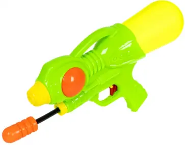 Водный пистолет с помпой, зелёный обложка книги