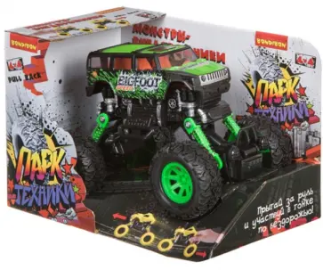 Инерционный джип 4WD на пружинной подвеске обложка книги