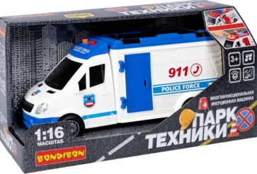 Инерционная машина Полицейский фургон, с носилками обложка книги