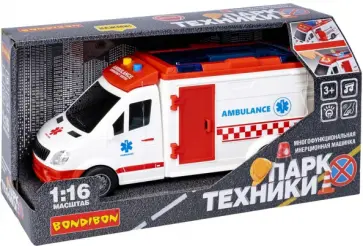 Инерционная машина Скорая помощь, с носилками обложка книги