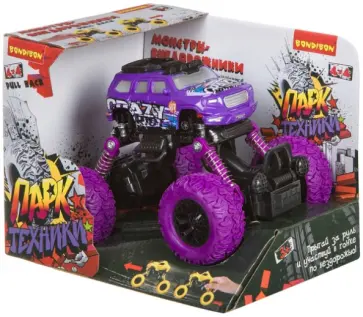 Машинка инерционная Джип на пружинной подвеске обложка книги