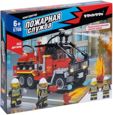 Конструктор Машина со спасателями, 432 детали обложка книги