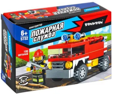 Конструктор Машина, 5 в 1, 100 деталей обложка книги