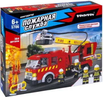 Конструктор Машина-водомёт, 364 детали обложка книги