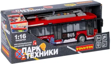 Многофункциональная инерционная машинка Троллейбус обложка книги