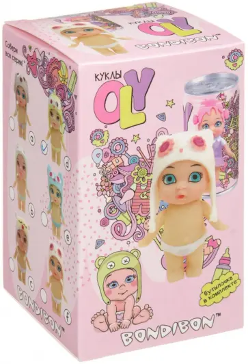 Куколка OLY в шапочке-ушанке и аксессуарами в банке обложка книги