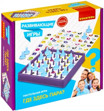 Развивающая игра Где здесь пара? обложка книги
