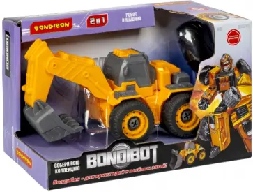 Трансформер-конструктор с отверткой, 2 в 1. Экскаватор c ковшом-робот обложка книги