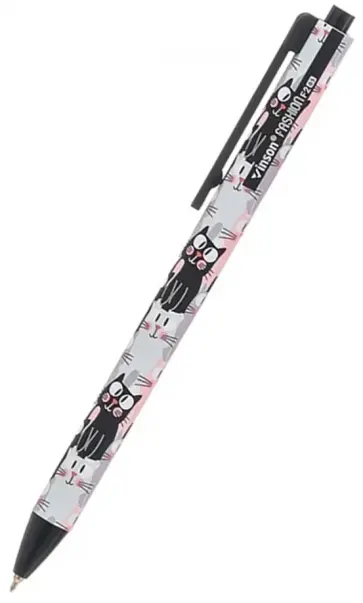 Ручка шариковая автоматическая Cat, синяя, в ассортименте обложка книги