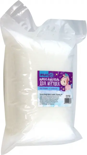 Наполнитель для игрушек Суперпух 15Д, силикон, 100 гр обложка книги