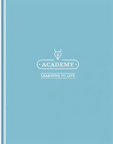 Бизнес-блокнот Academy, А5, 80 листов, клетка, в ассортименте обложка книги