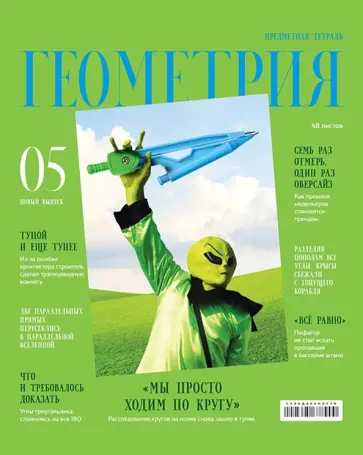 Тетрадь предметная Скандальности. Геометрия, 48 листов, клетка обложка книги