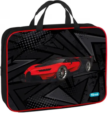 Папка с ручками Red car, А4 обложка книги