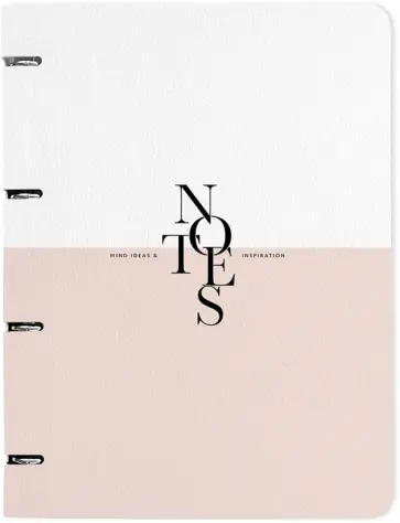 Тетрадь с кольцевым механизмом Notes, 120 листов, клетка, А4, розовая обложка книги